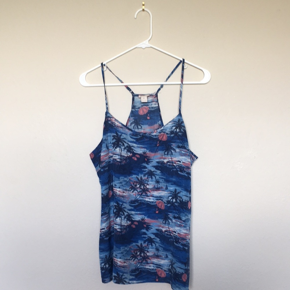 J. CREW Polyester Island Tank Top